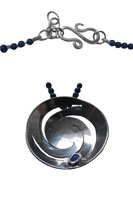 starry night spiral pendant